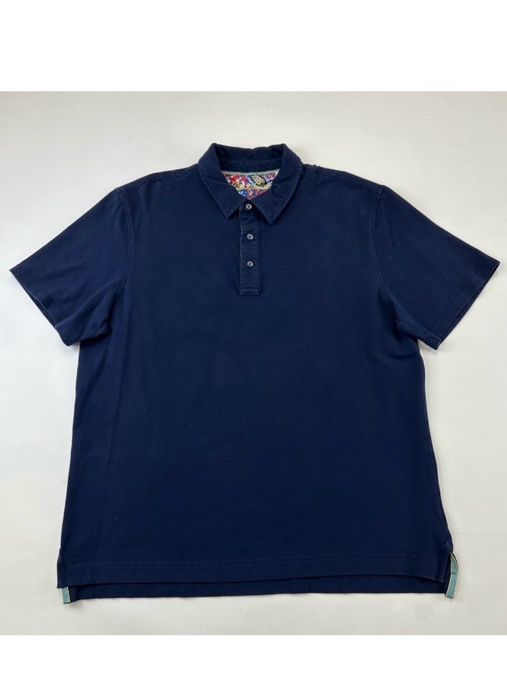 Robert Graham mens Blue Polo short sleeve Size L